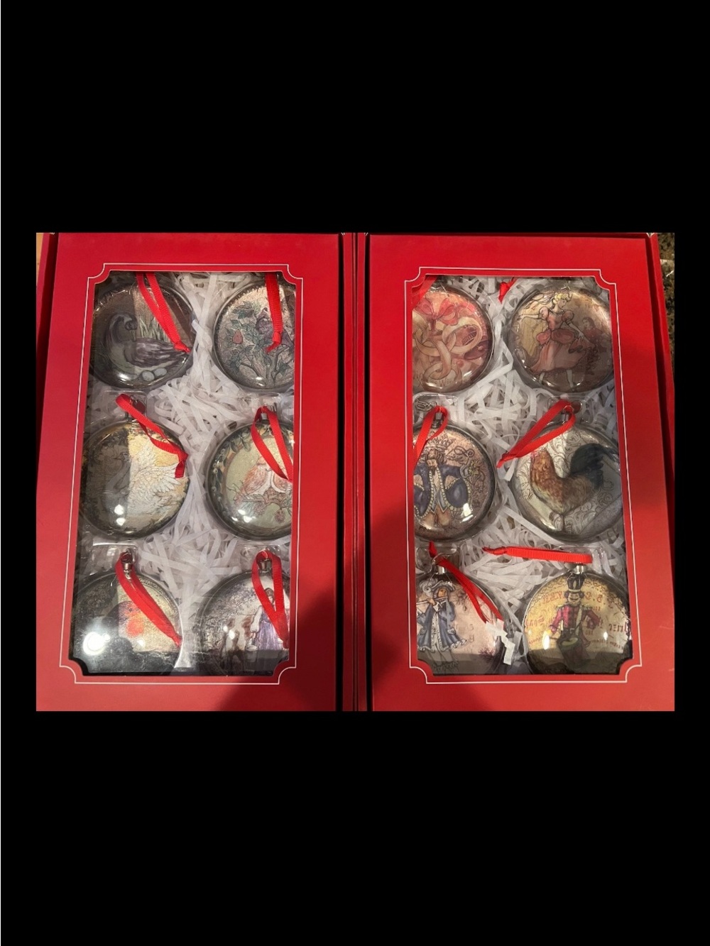 Pottery Barn 12 Days of Christmas Holiday Decorative Hanging Ornaments